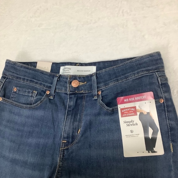 Levi’s NWT Women’s Mid-Rise Bootcut Blue Jeans Size 4 M / 27 - Picture 4 of 8